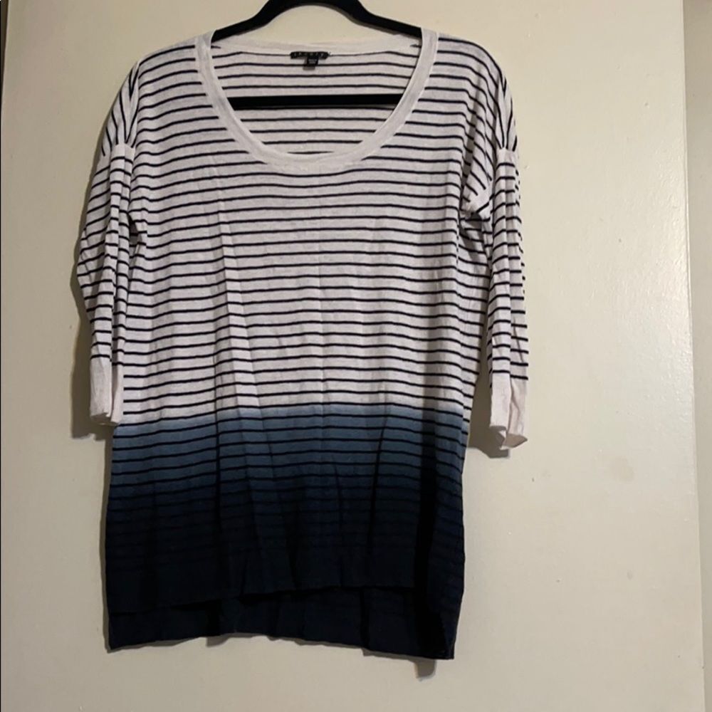 Theory ombre striped top